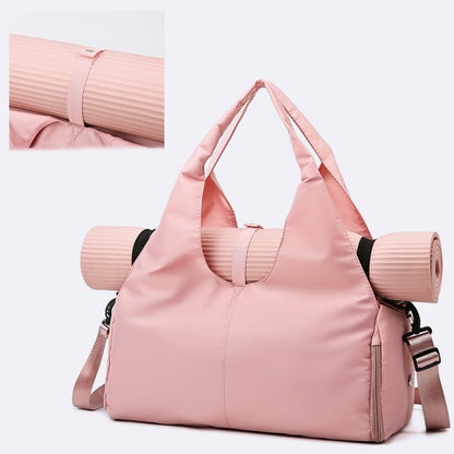 Women Yoga Bag Sports Fitness Dry and Wet Separation Large Capacity Storage Travel Bags Can Carry Yoga Mats
